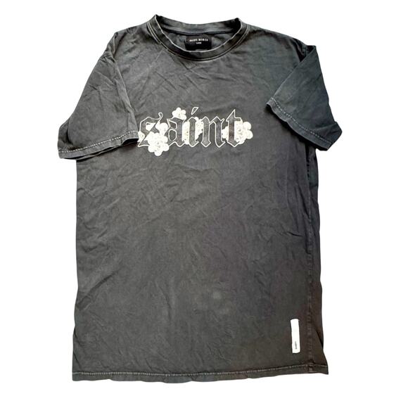 SAINT MORTA GREYISH BLACK MENS SAINT SHIRT SZ LARGE L #STREETWEAR - Picture 1 of 3